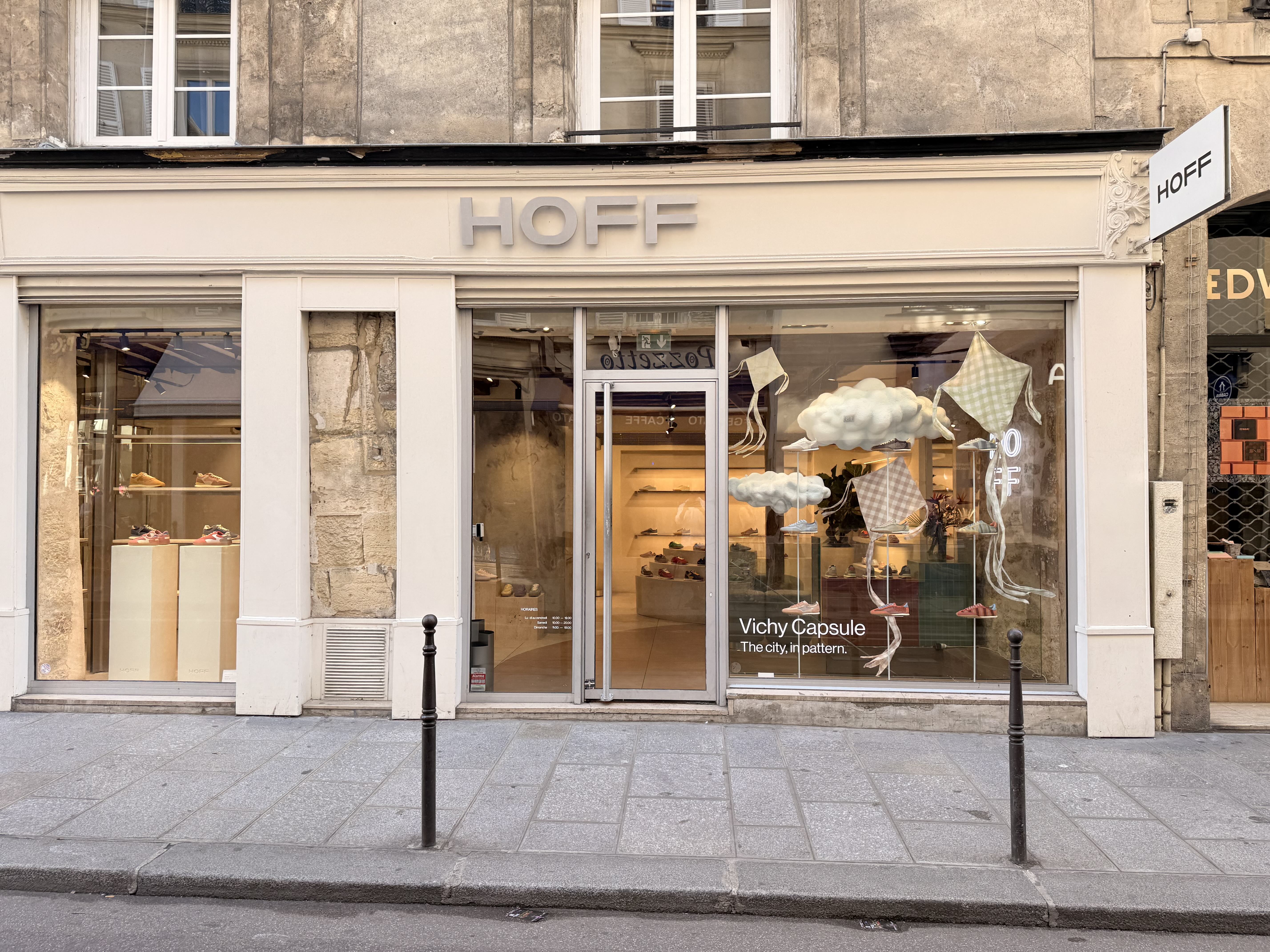 Hoff storefront in Le Marais