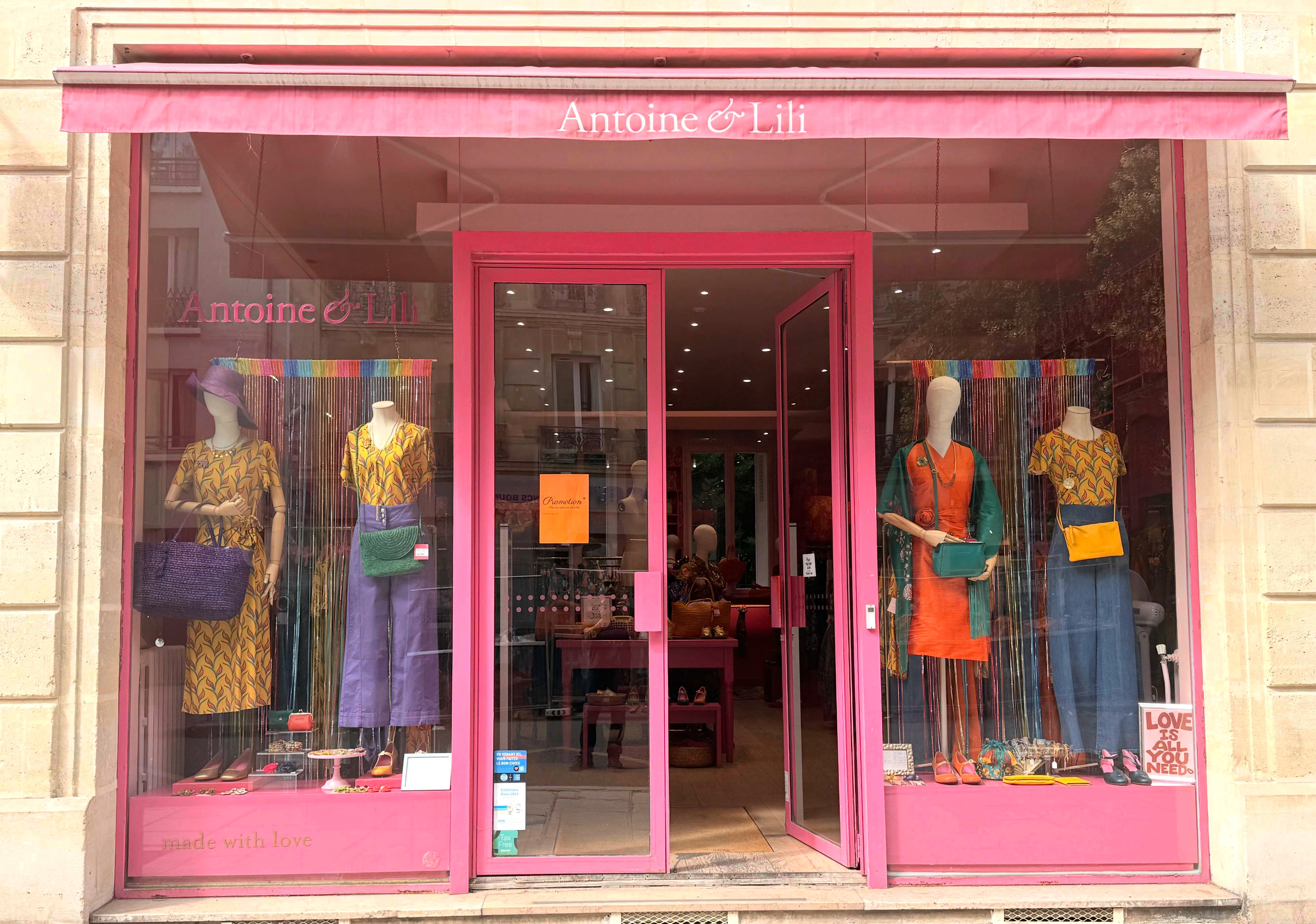 Antoine & Lili storefront in Le Marais