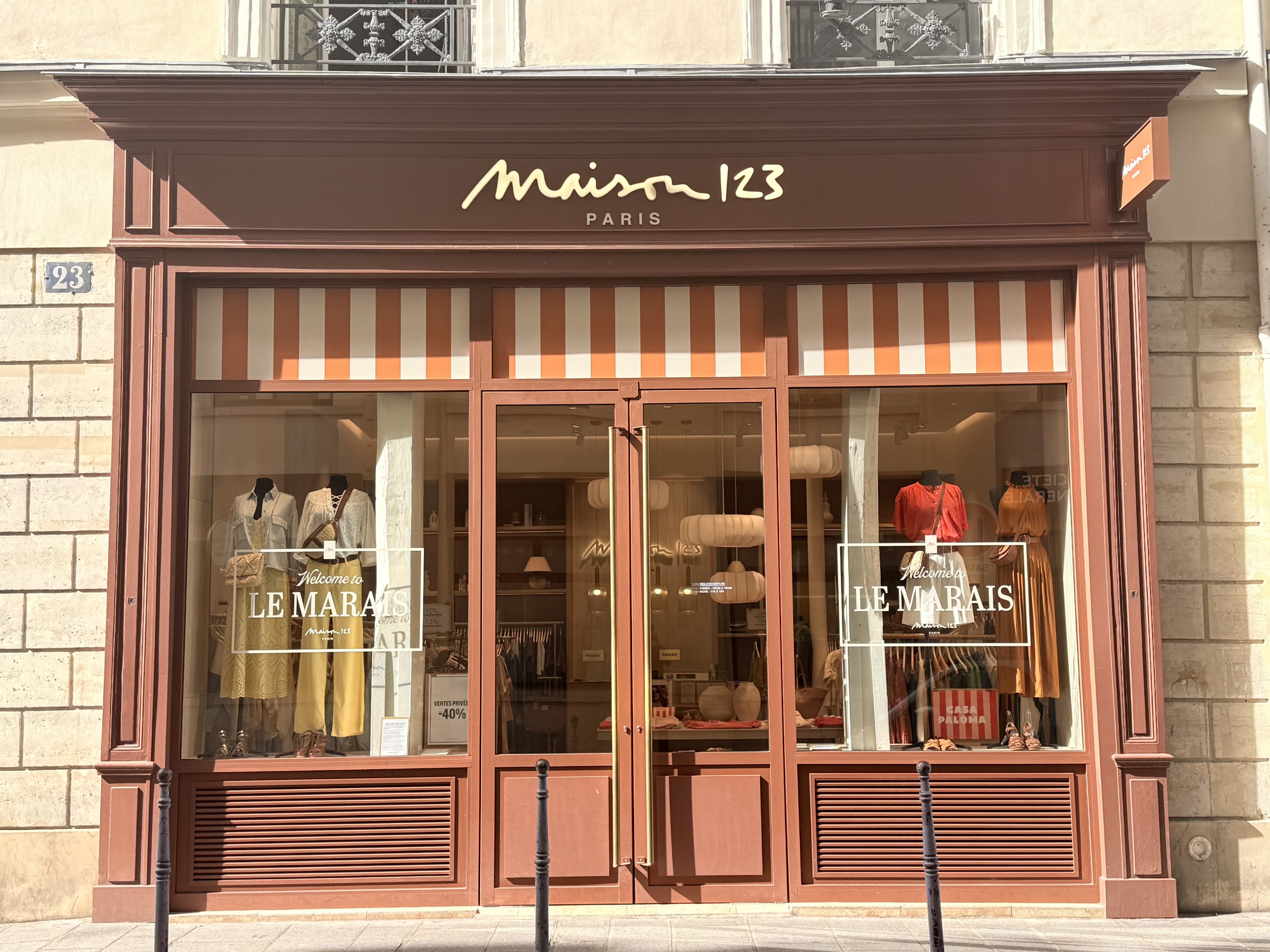 Maison 13 storefront in Le Marais