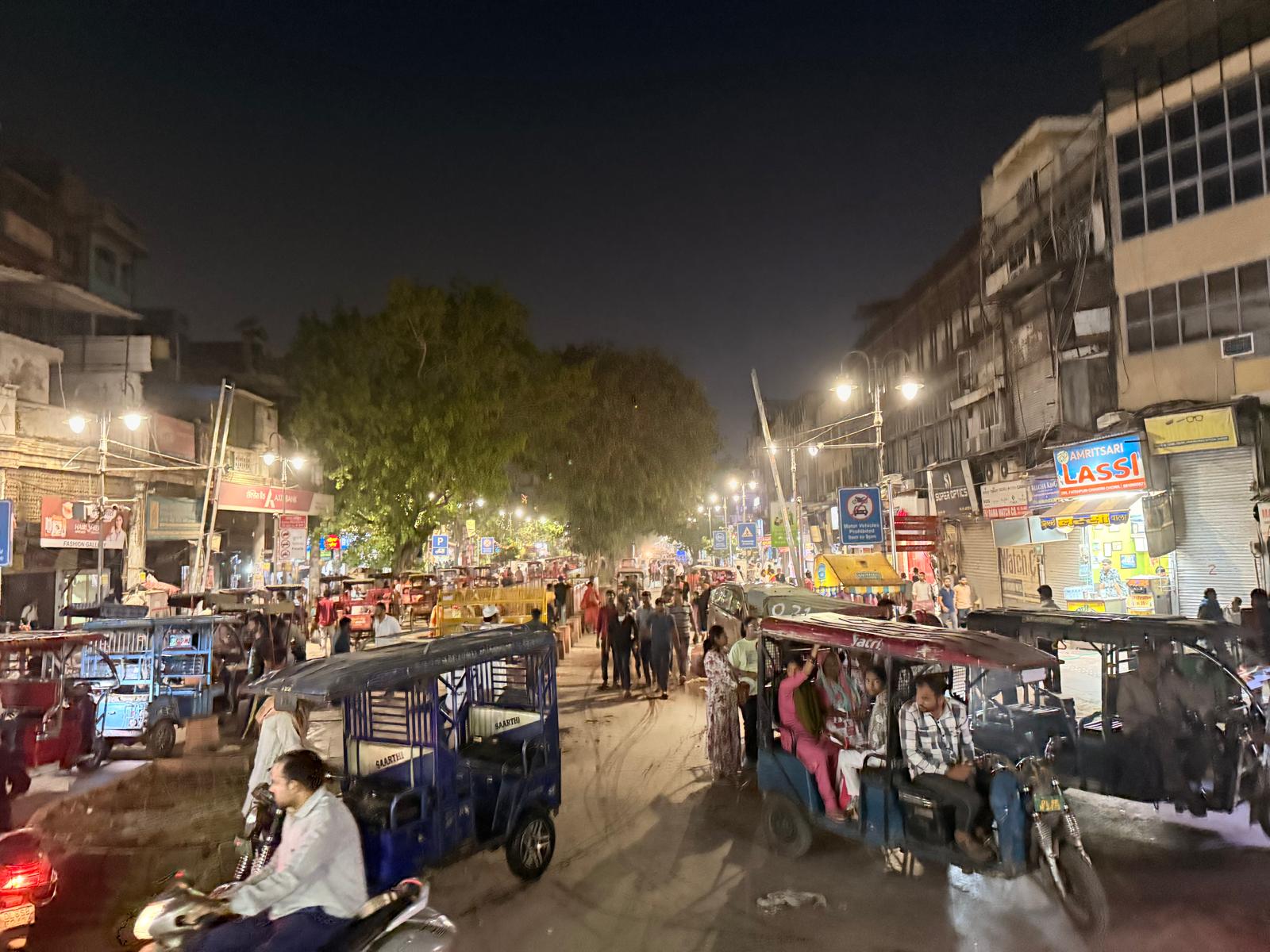 Busy street in Chandni Chowk