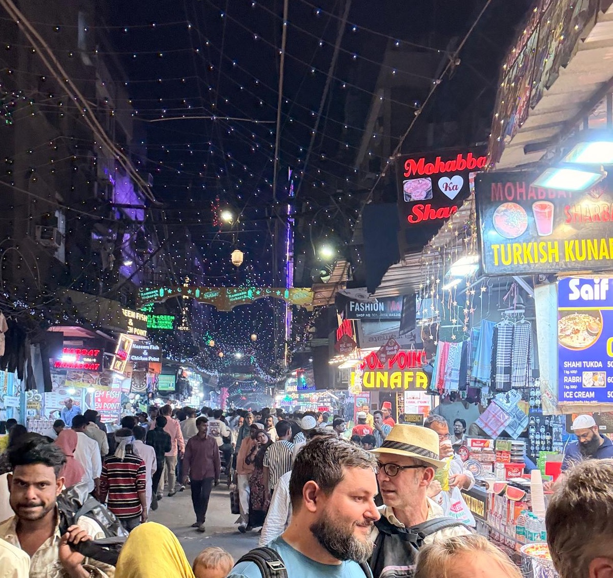 Crowded market in Chandni Chowk
