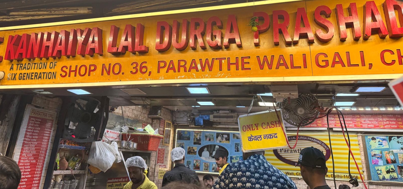 Paratha shop in Paranthe Wali Gali
