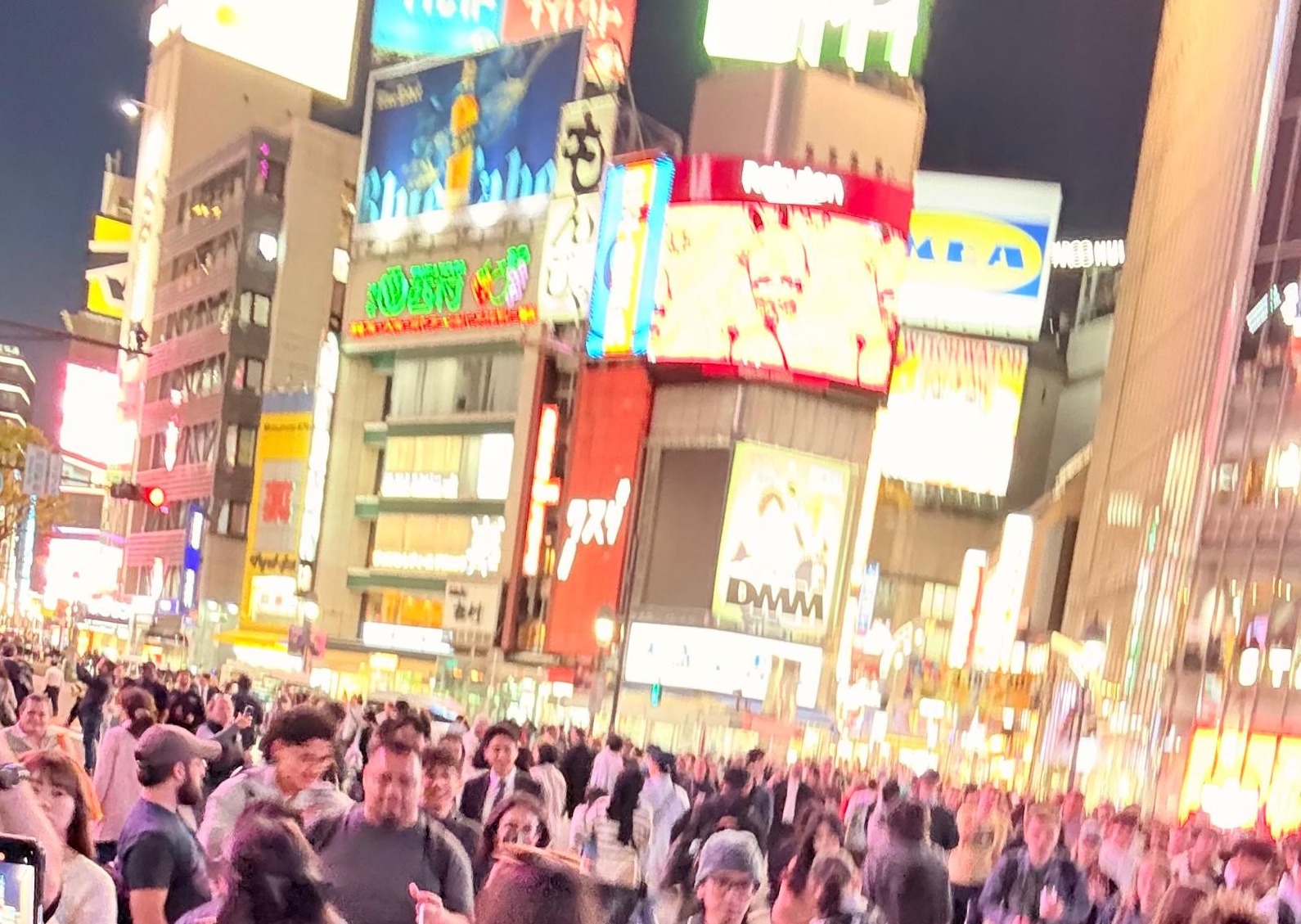 Tokyo cityscape with Shibuya crossing and skyscrapers